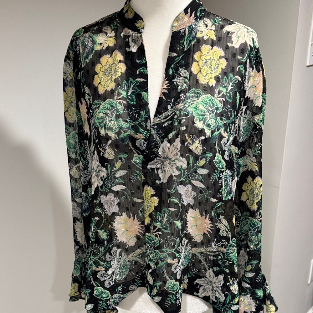 CLUB MONACO BLOUSE 💚🖤